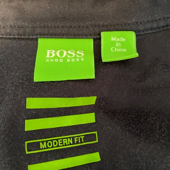 HUGO BOSS Mens Polo Shirt Sz S Striped - Picture 8 of 11